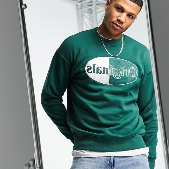 NWOT Jack & Jones Green Men's Sweater - Picture 3 of 8